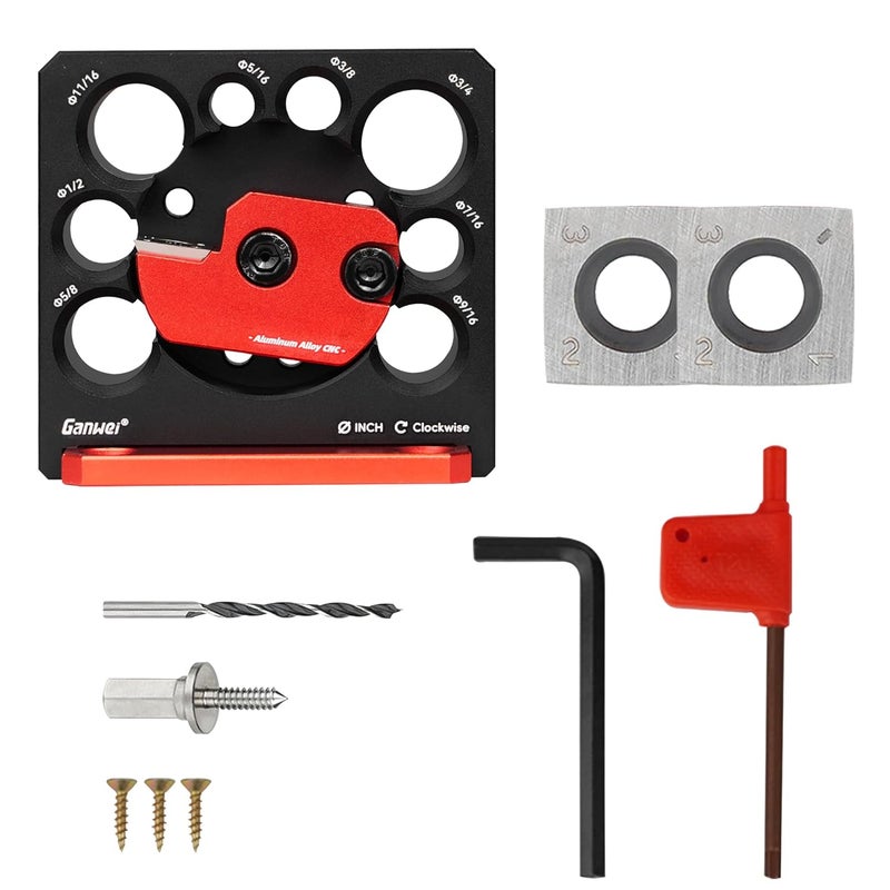 AmaCielo High Speed Carbide Inserts Inch 8 Hole Adjustable Dowel Maker,Electric Drill Stick Dowel Wooden Rods Cutter Round Rod Auxiliary Tool - Image 5